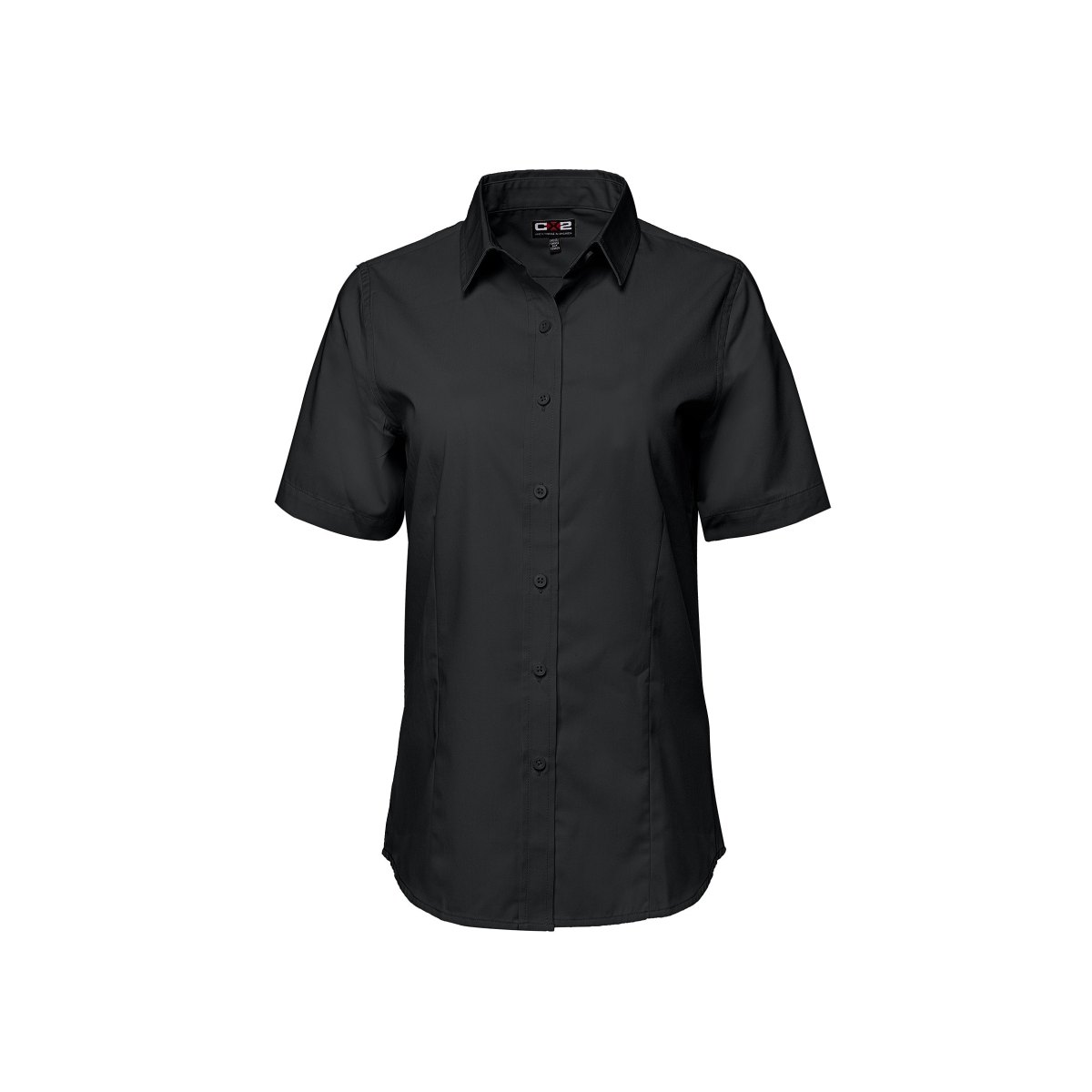 CX2 - S04606 - ASHTON - Ladies Poly Cotton Twill Short Sleeve Easy-Care Shirt